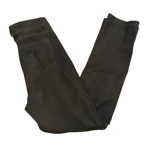 Deadwood Phoenix Brown Suede Straight Leg Pants Women’s Size 40 Fits Size 6 - Picture 6 of 9